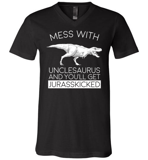 Unclesaurus Jurasskicked V-Neck