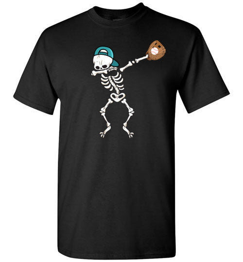 Baseball Dabbing Skeleton Youth Shirts