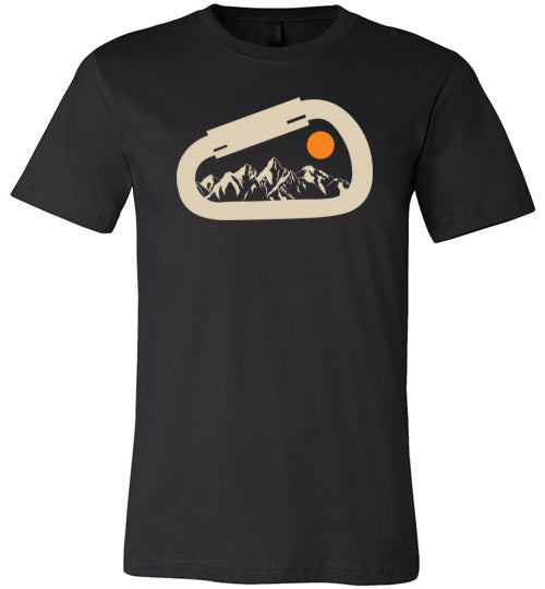 Carabiner Mountain Climbing Sunet Canvas