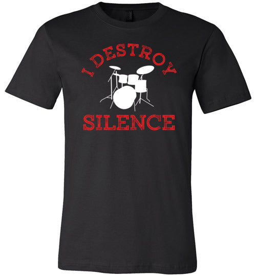 Drummer Destroy Silence Canvas
