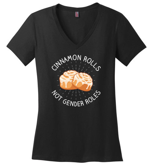 Cinnamon Rolls Not Gender Rolls V-Neck