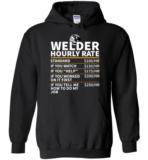Welder Hourly Rate Hoodie