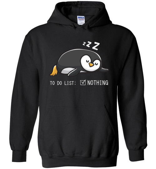 Penguin To Do List Hoodie