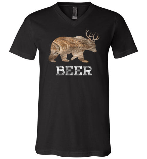 Beer Bear Deer V-Neck