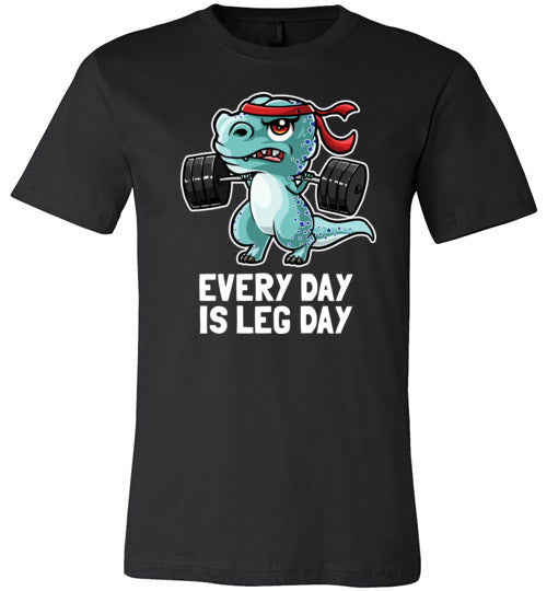 T-Rex Workout Every Day Is Leg Day Canvas