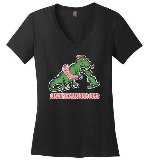 Auntiesaurus Rex V-Neck