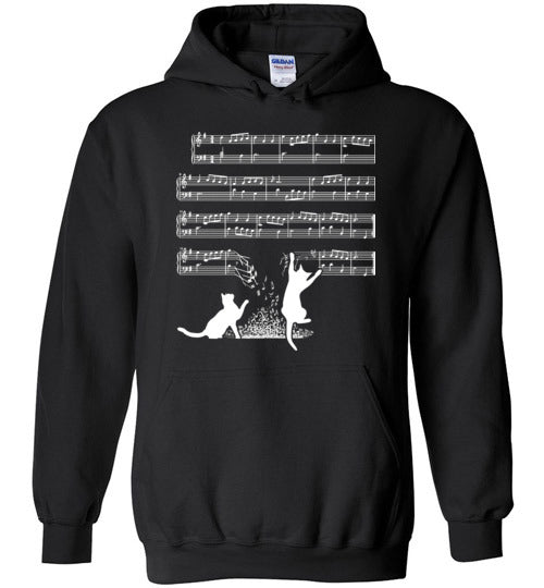 Cat Music Sheets Hoodie