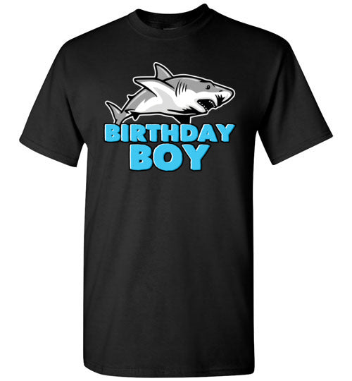 Birthday Boy Shark Youth Shirts