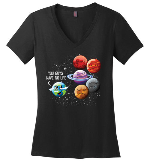 Planets No Life V-Neck