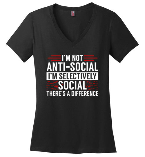 Selectively Social V-Neck