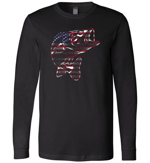 Bass Flag Fishing Long Sleeve