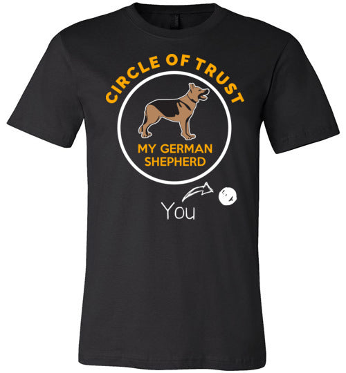 German Shepherd Circle Of Trust Canvas