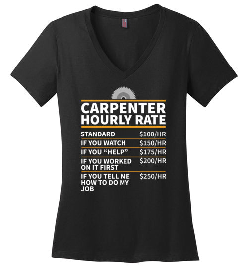 Carpenter Hourly Rate V-Neck