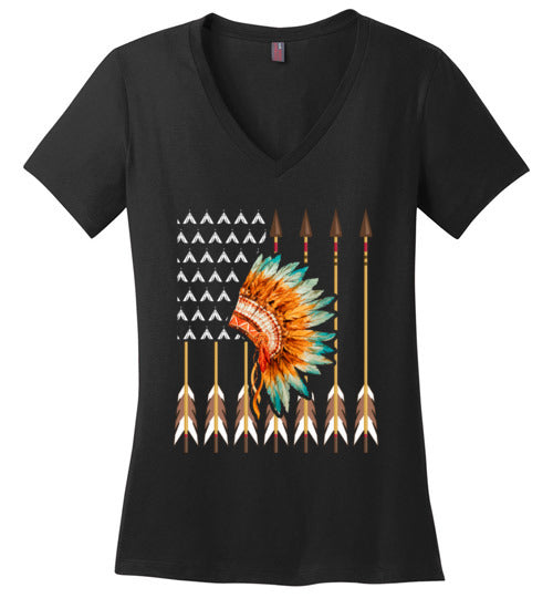 Native American Flag V-Neck