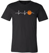 Basketball Heartbeat Canvas