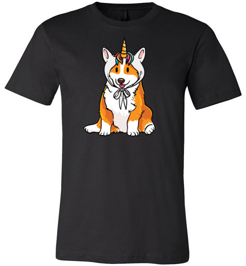 Corgi Unicorn Hat Canvas