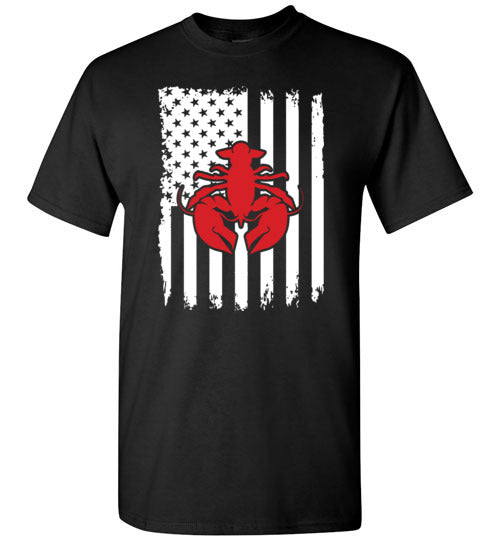 Crawfish American Flag Gildan Youth