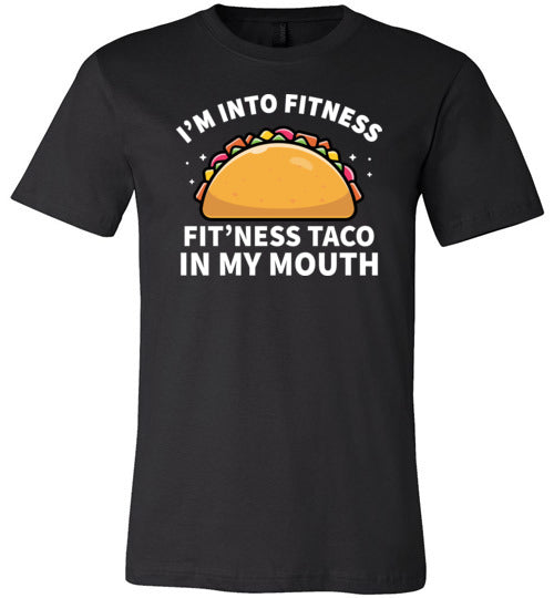 Fitness Taco In My Mouth Canvas