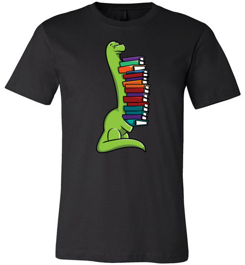 Dinosaur Long Neck Reading Canvas