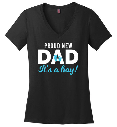 Proud New Dad Boy V-Neck