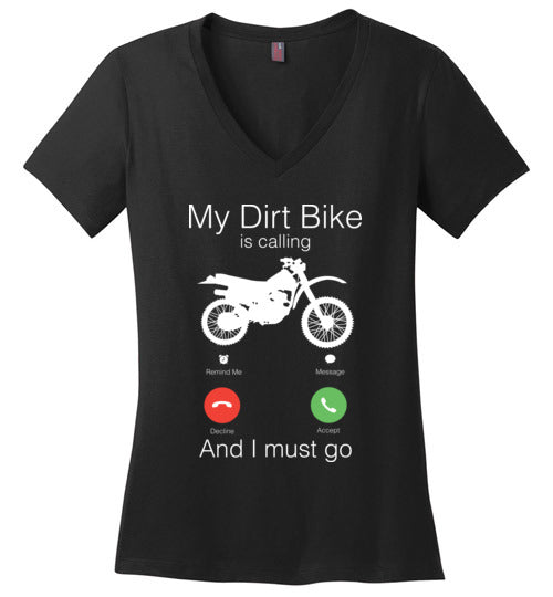 My Dirt Bike Is Calling V-Neck