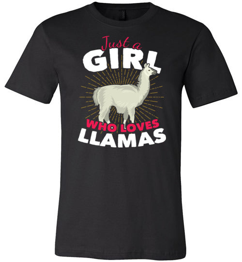 Girl Who Loves Llamas Canvas