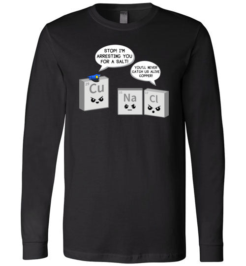Periodic Table A Salt And Copper Long Sleeve