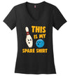 Bowling This Is My Spare Shirt V-Neck