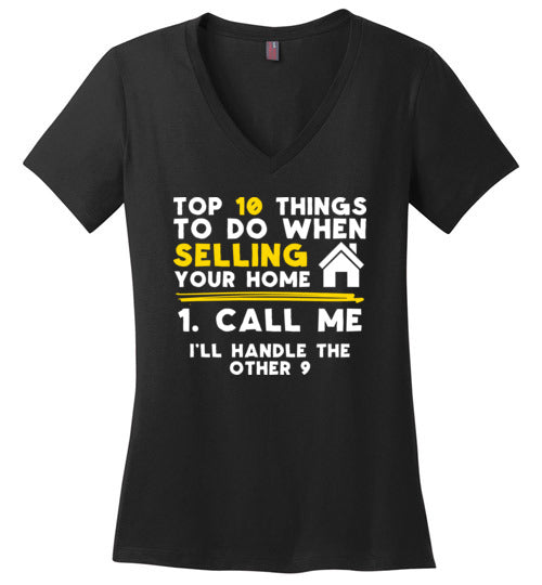 Top 10 Things Realtor Real Estate V-Neck