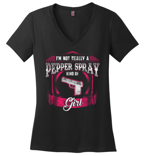 Not Really A Pepper Spray Kind Of Girl V-Neck