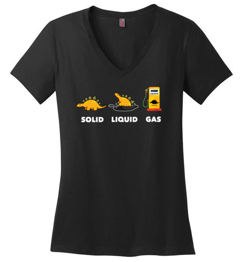 Dinosaur Solid Liquid Gas V-Neck