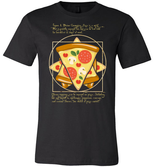 Vitruvian Pizza Canvas