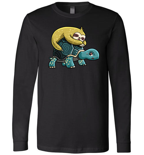 Sloth Riding Turtle Long Sleeve