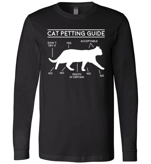 Cat Petting Guide Long Sleeve