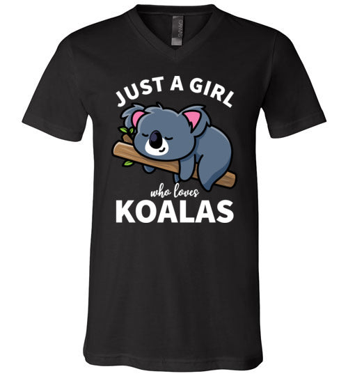 Just a girl who loves koalas V-Neck