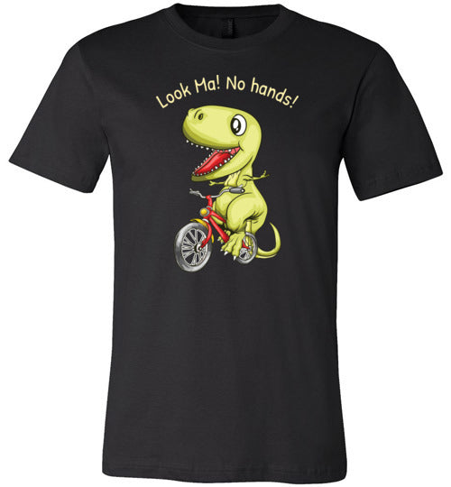 T-Rex Bike Look Ma No Hands Canvas