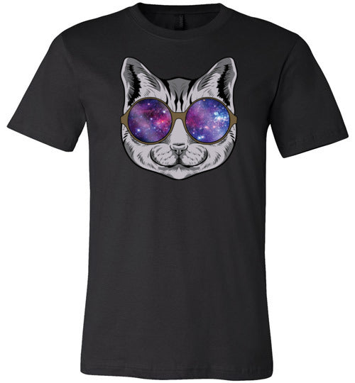 Cat Space Galaxy Glasses Canvas