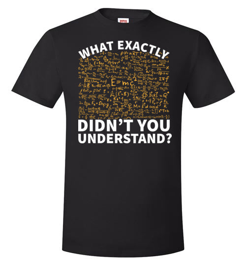 Physics What Exactly Didn't You Understand