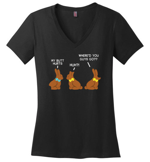 Easter Chocolate Bunnies V-Neck