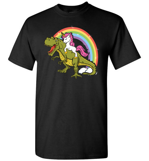 Unicorn Riding T-Rex Gildan Youth