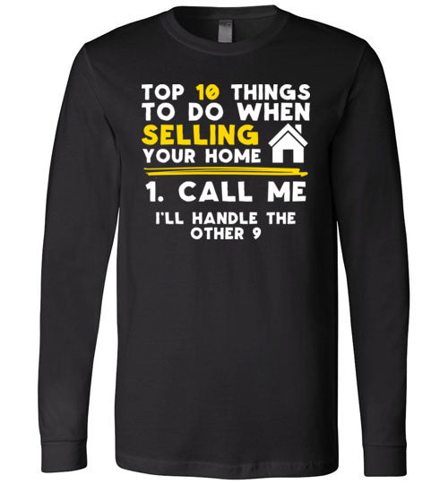 Top 10 Things Realtor Real Estate Long Sleeve