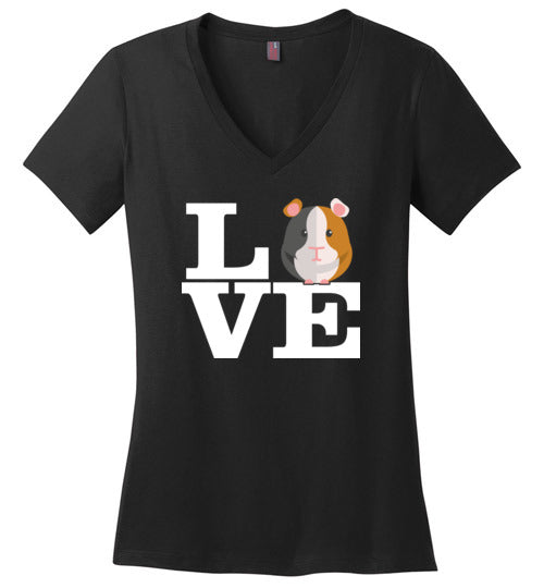 Love Guinea Pigs V-Neck
