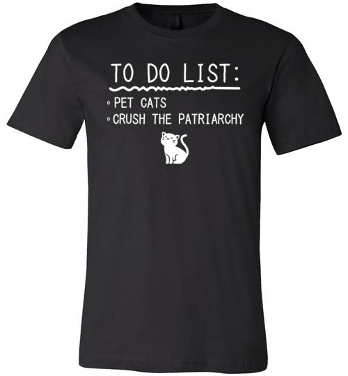 To Do List Crush Patriarchy Cats Canvas