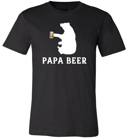Papa Beer Bear Canvas