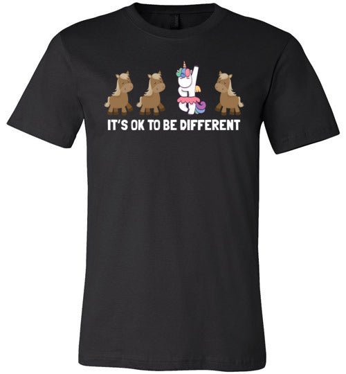 Ok To Be Different Unicorn Canvas