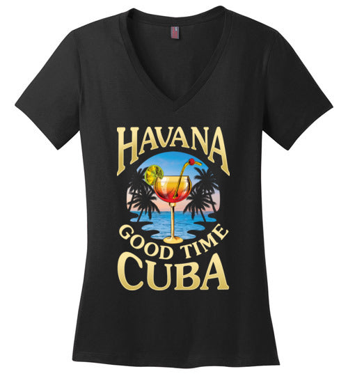 Havana Good Time Cuba V-Neck