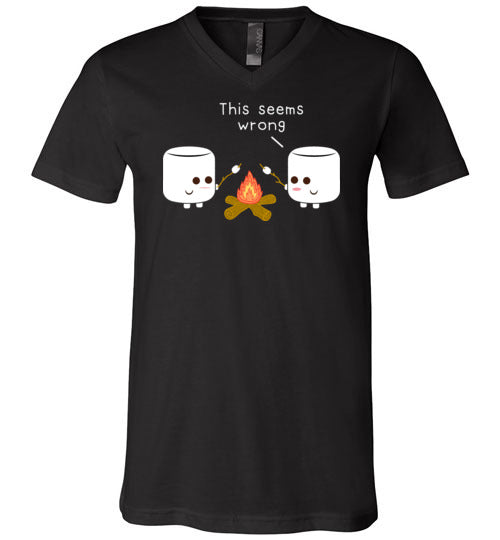 Marshmallows Roasting Marshmallows Camping V-Neck
