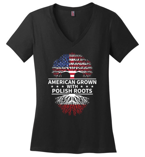 American Grown Polish Roots V-Neck