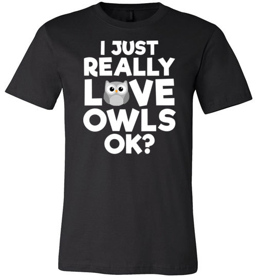 Just Really Love Owls Canvas