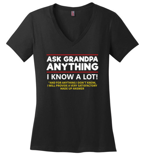 Ask Grandpa Anything V-Neck